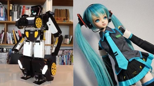 hatsune miku, doll idol, giocattoli tecnologia, robotica, transformer, japanese-hobby-robots